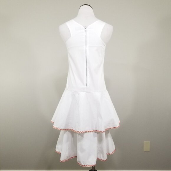 MLM Label Arles Tier Dress Small Womens Sleeveless Ruffle Layered  Summer Sheath - Picture 4 of 16